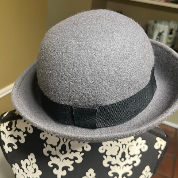 Vintage Casual British Style Round Top Curled Wool Hat - Picture 1 of 10